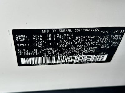 2022 Subaru Outback Wilderness