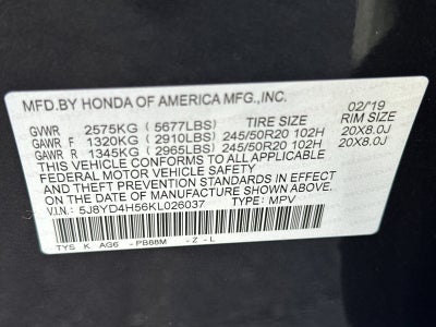 2019 Acura MDX 3.5L Technology Package SH-AWD