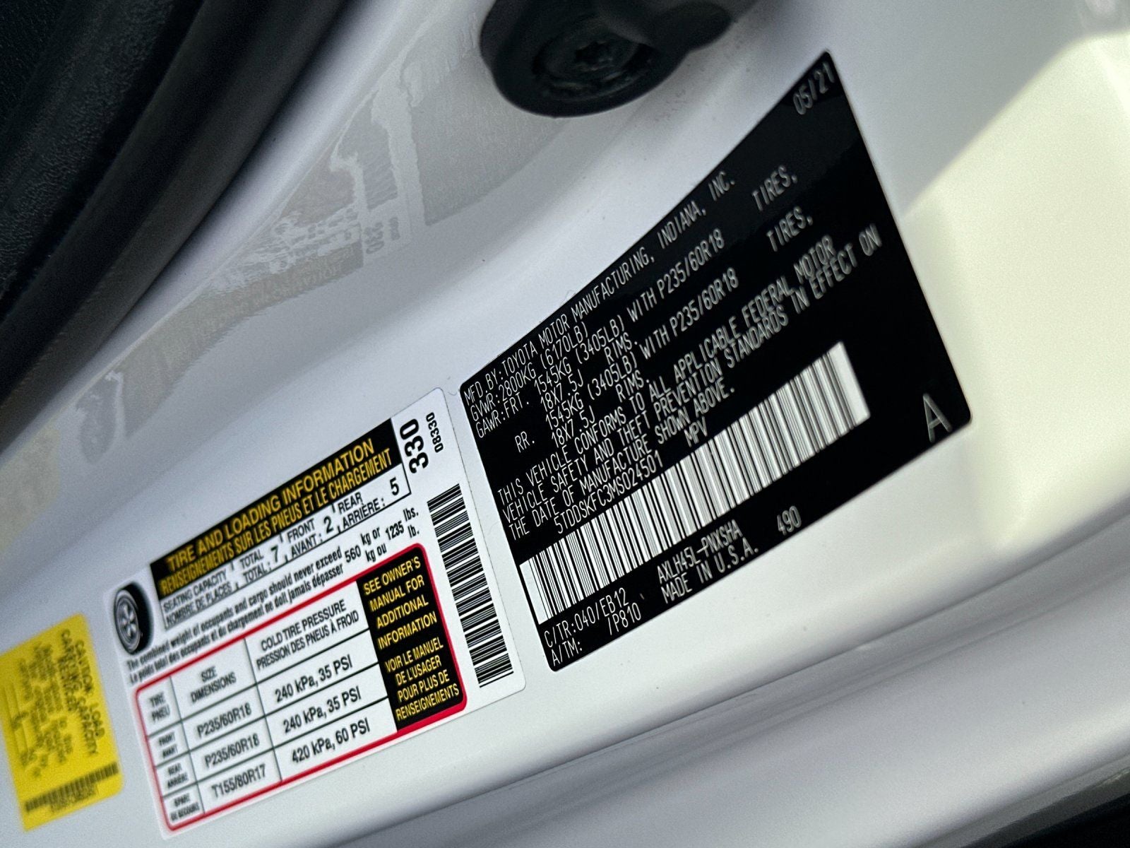 2021 Toyota Sienna XSE 7 Passenger