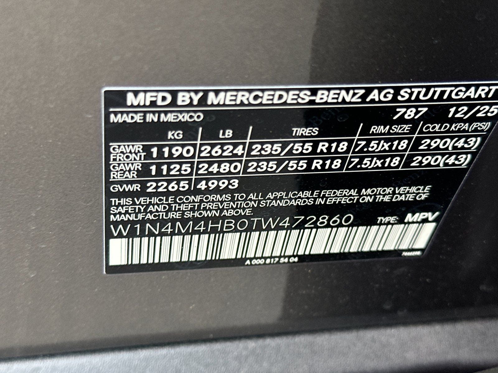 2026 Mercedes-Benz GLB GLB 250 4MATIC®