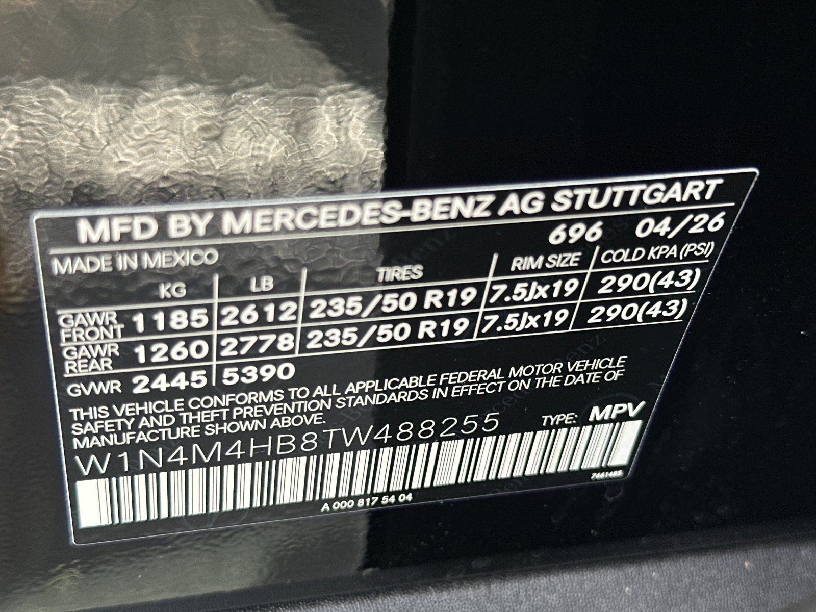 2026 Mercedes-Benz GLB GLB 250 4MATIC®