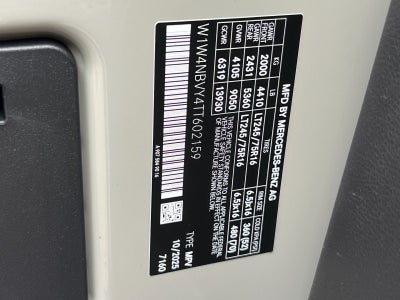 2026 Mercedes-Benz Sprinter 2500 Cargo 144 WB 4MATIC®