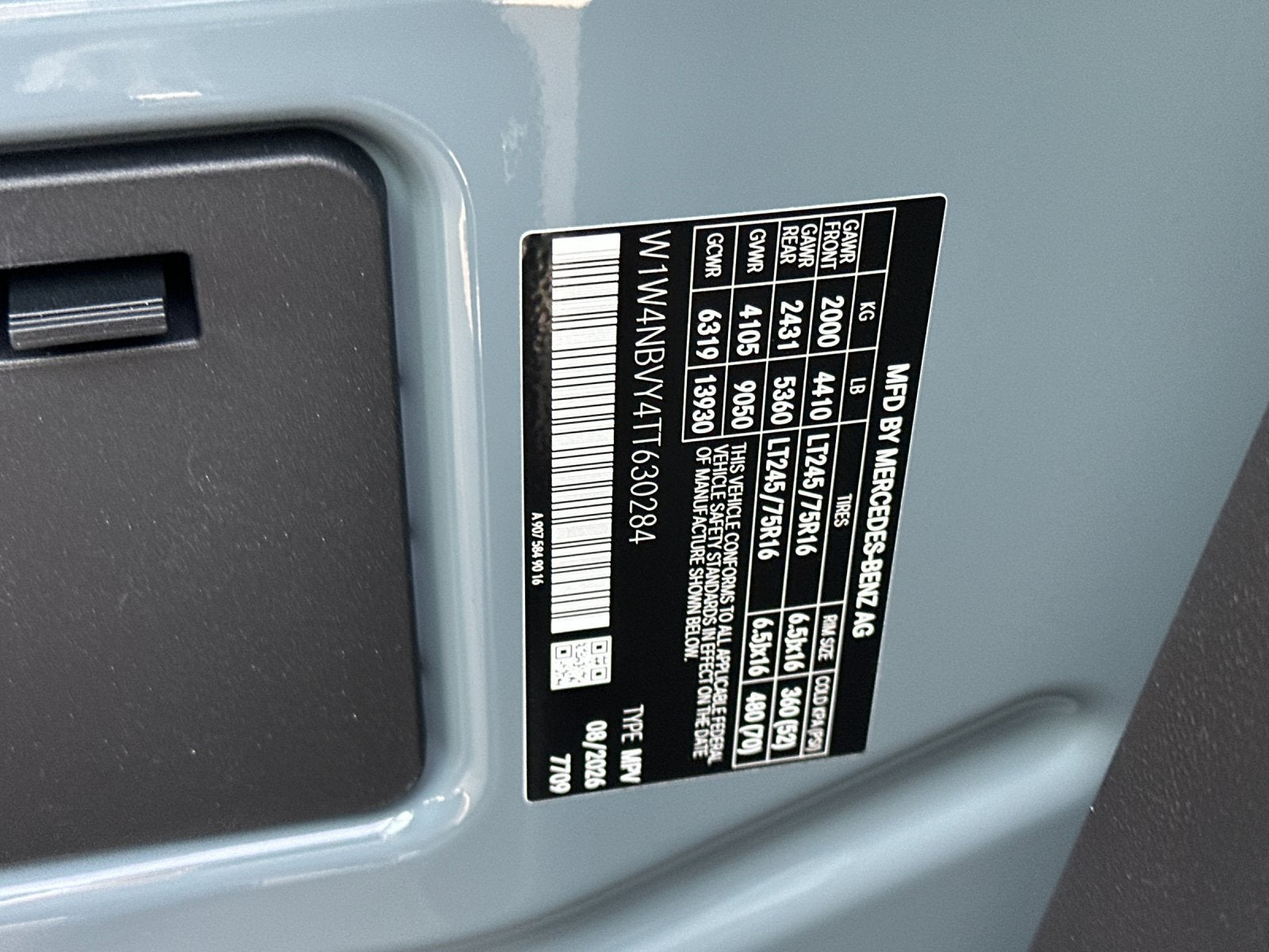 2026 Mercedes-Benz Sprinter 2500 Cargo 144 WB 4MATIC®