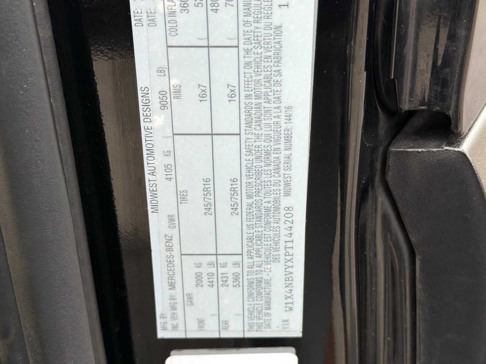 2023 Mercedes-Benz Sprinter 2500 Crew 144 WB 4MATIC®
