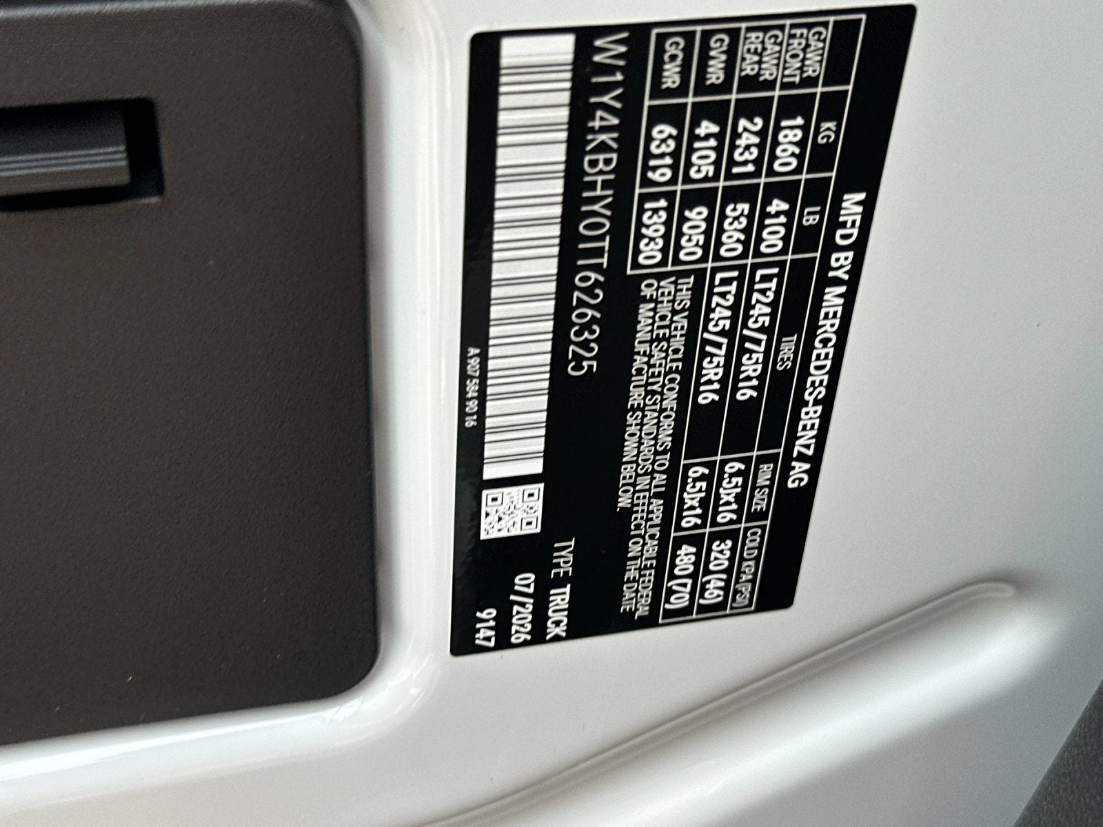 2026 Mercedes-Benz Sprinter 2500 Base