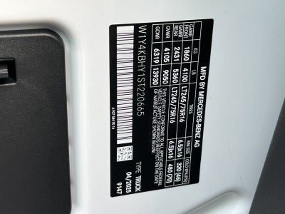 2025 Mercedes-Benz Sprinter 2500 Cargo 144 WB High Roof