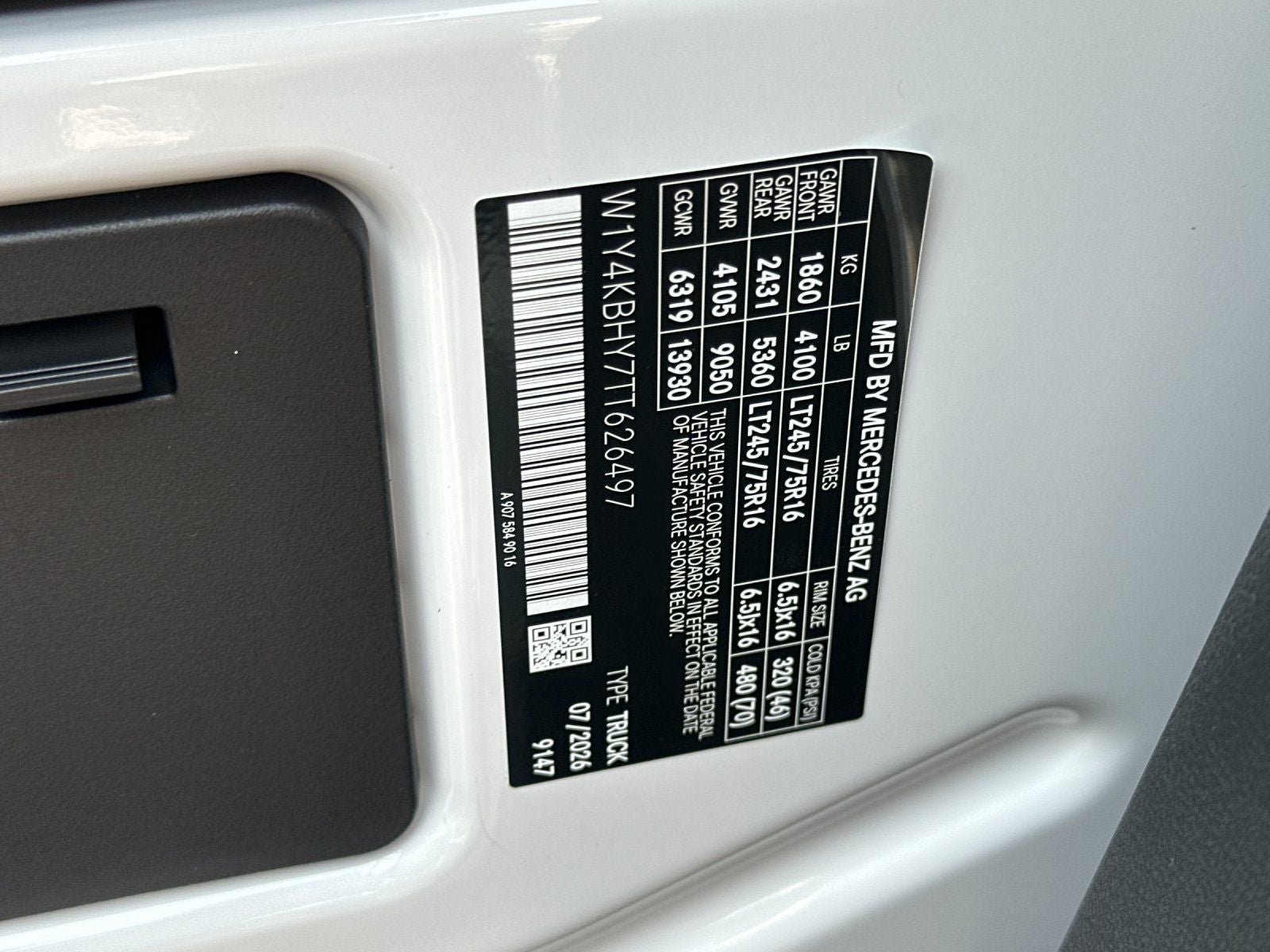 2026 Mercedes-Benz Sprinter 2500 Base