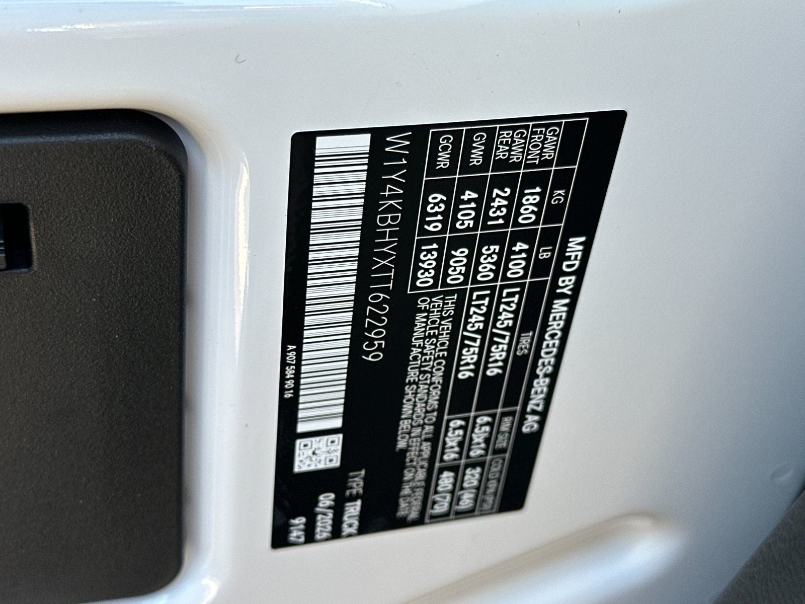 2026 Mercedes-Benz Sprinter 2500 Base