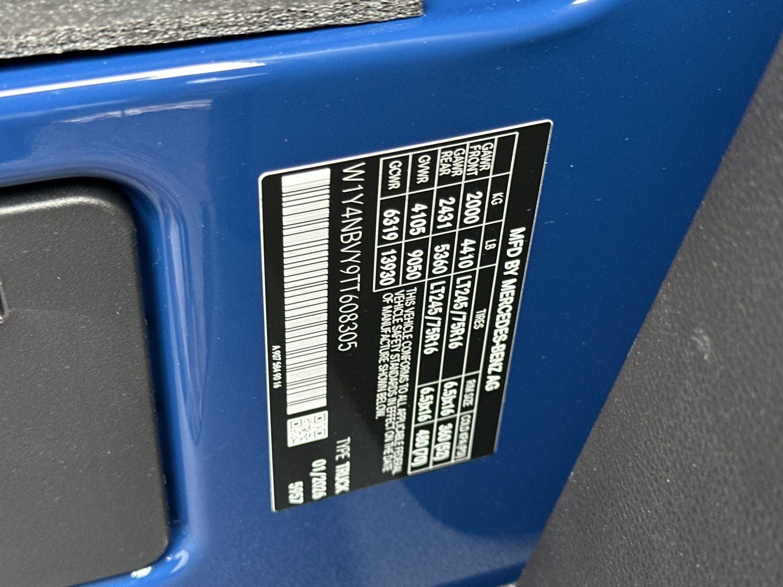 2026 Mercedes-Benz Sprinter 2500 Cargo 144 WB 4MATIC®