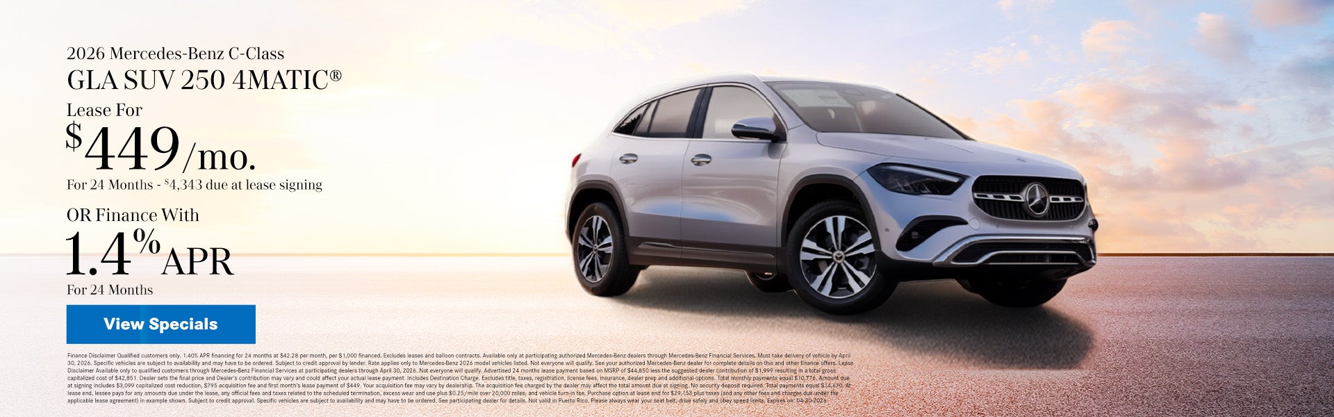 2026 Mercedes-Benz GLA SUV 250 4MATIC®