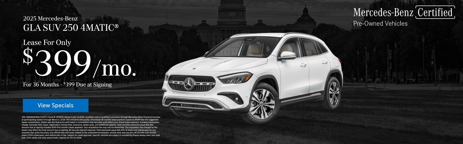 2025 Mercedes-Benz GLA SUV 250 4MATIC®