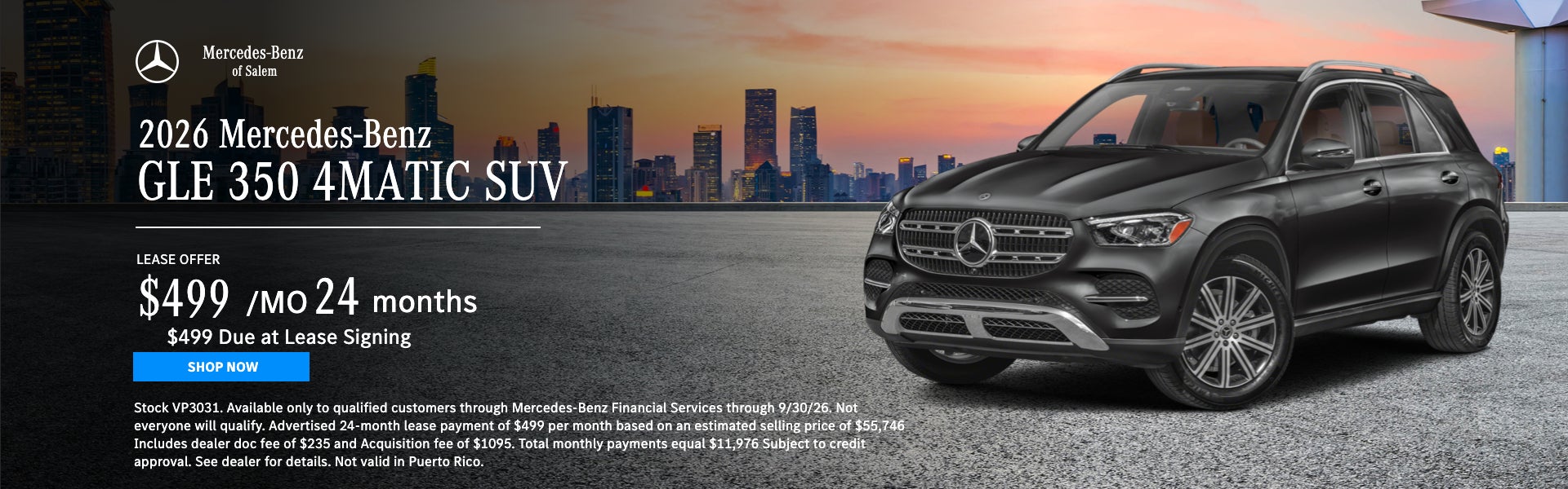 GLE 350 Lease Special Mercedes Benz of Salem Oregon