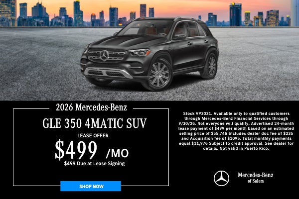 GLE 350 Lease Special Mercedes Benz of Salem Oregon
