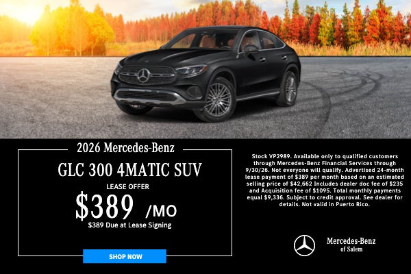 GLC 300 Lease Special Mercedes Benz of Salem Oregon