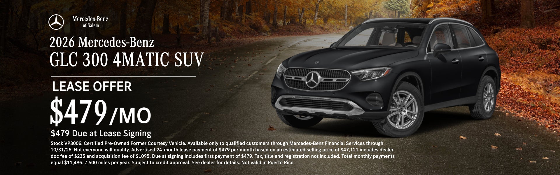 GLC 300 Lease Special Mercedes of Salem Oregon