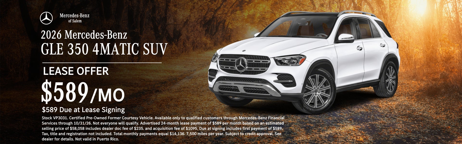 GLE 350 Lease Special Mercedes of Salem Oregon