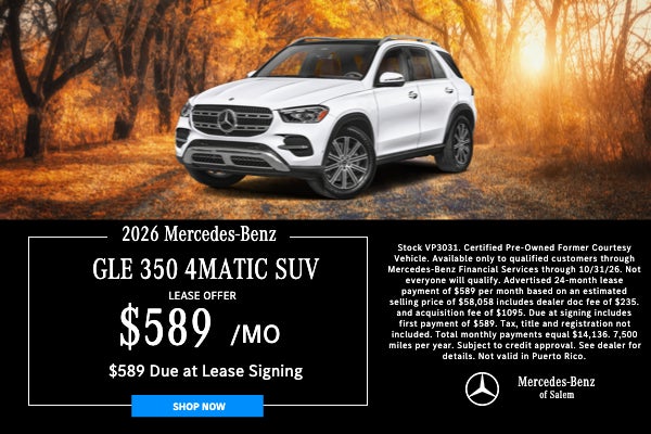 GLE 350 Lease Special Mercedes of Salem Oregon