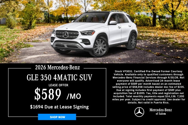 GLE 350 Lease Special Mercedes of Salem Oregon