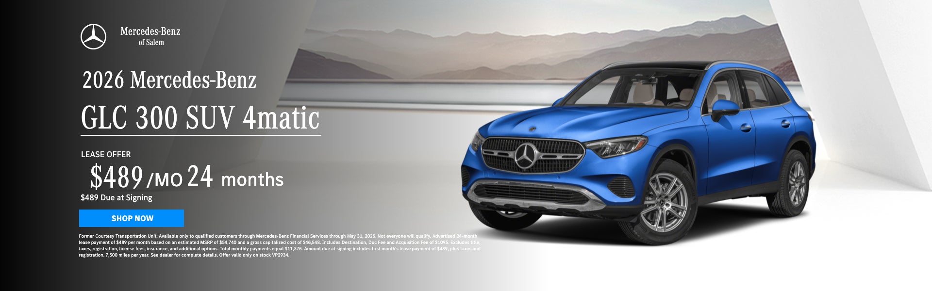 GLC 300 CPO Lease at Mercedes of Salem
