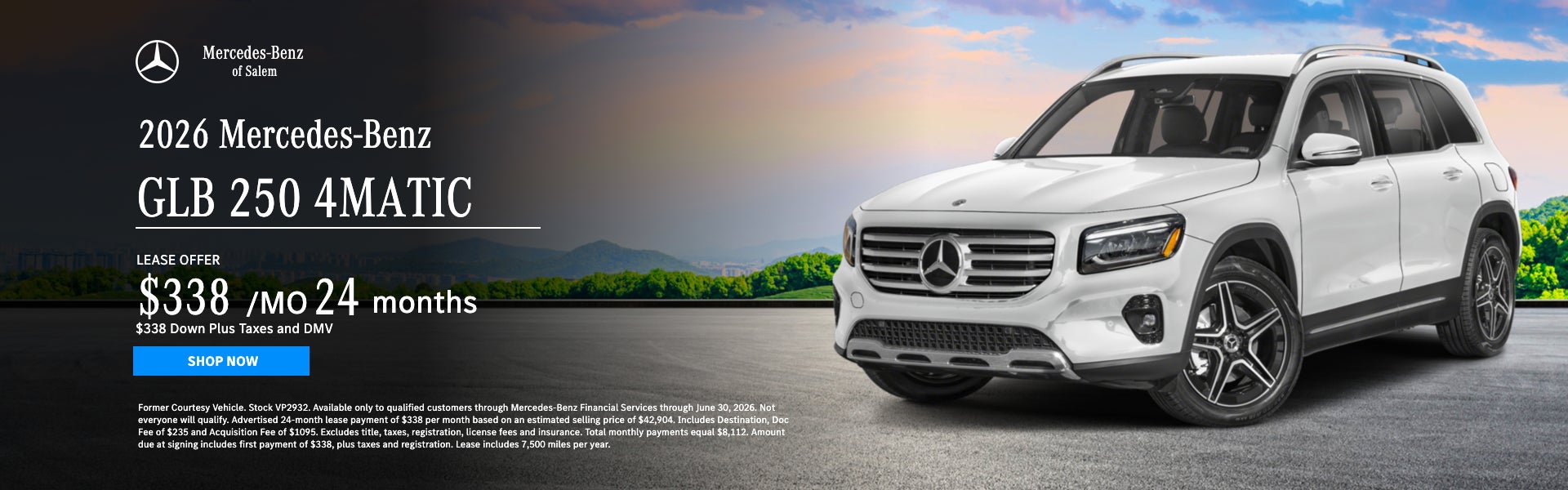 2026 Mercedes-Benz GLB 250 Certified Lease Mercedes of Salem