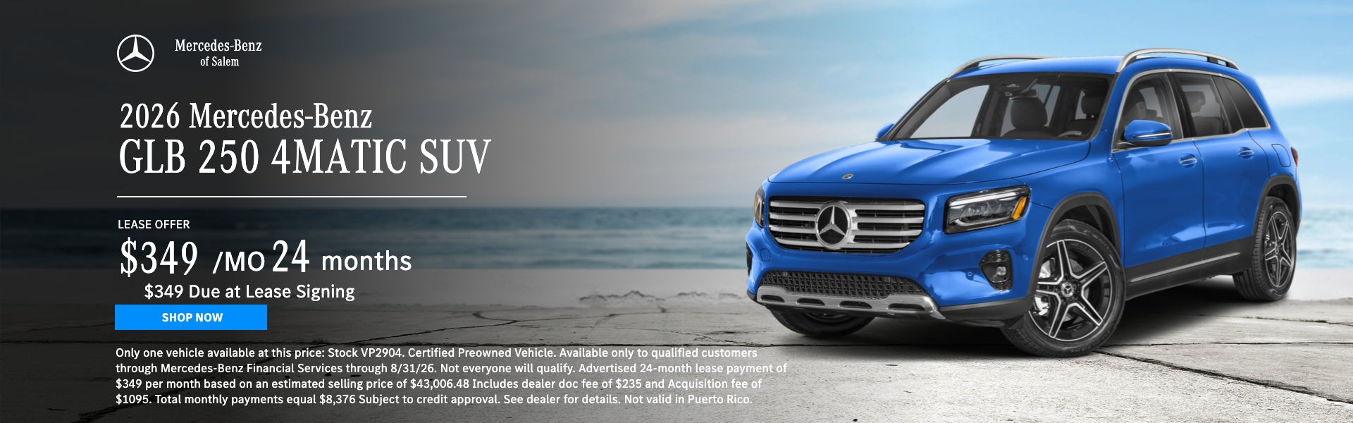 2026 GLB 250 Lease Special Mercedes-Benz of Salem Oregon