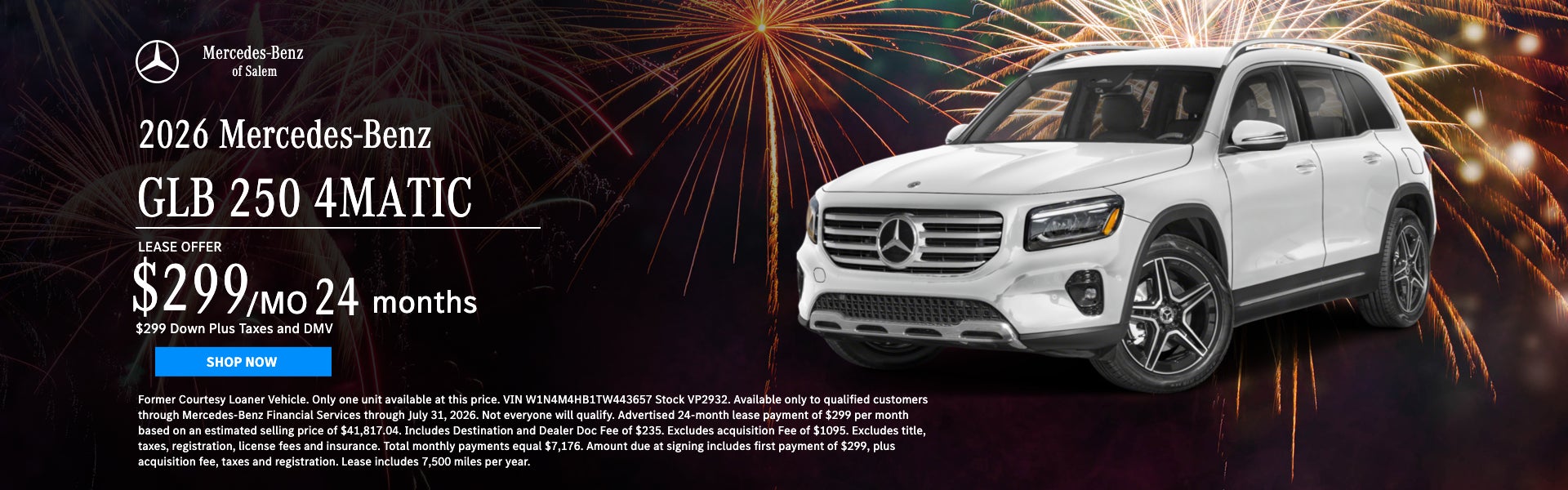 2026 Mercedes-Benz GLB 250 Lease Special Mercedes of Salem