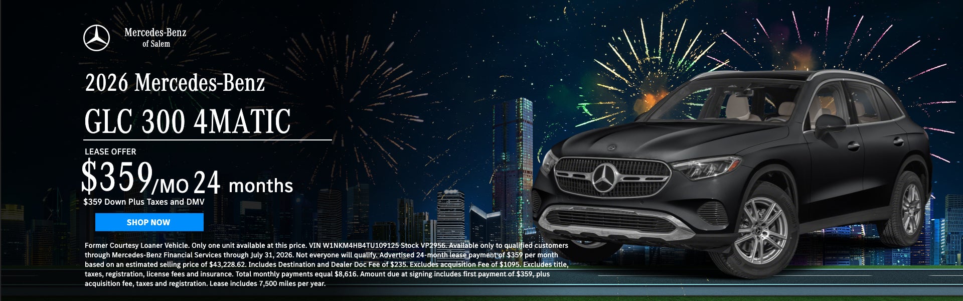 2026 Mercees-Benz GLC 300 Lease Special Mercedes of Salem